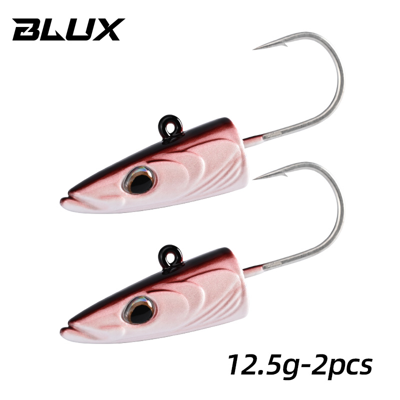 BLUX Happy Sandeel 11cm 17g suave Anguila viva señuelo de pesca paleta cola Jig cabeza gancho vinílicos vibración cebo Artificial equipo de agua salada