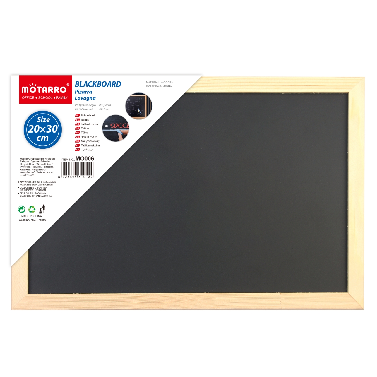 12 X 8 Inches Mini Wall Hanging Black Chalkboard Vintage Non-Magnetic Wooden Frame Chalk Board for School Office Supplies