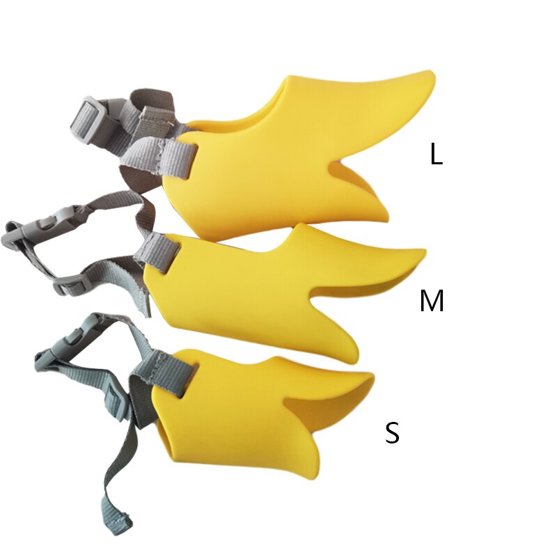 Dog Mouth Muzzles Cute Duck Muzzle Mask Prevent Dogs Bite And Barking For Dog Silicone Mouth Muzzles Pets Accessories