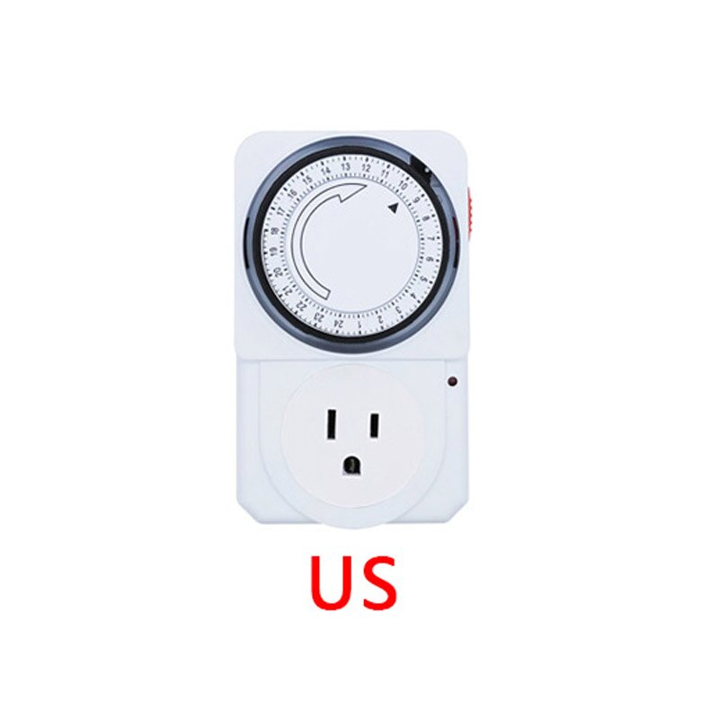 24 timmars cyklisk timerbrytare universell tidtagningsuttag mekanisk timer 230 vac 3500w 16a uk eu cn us plug timers: Oss
