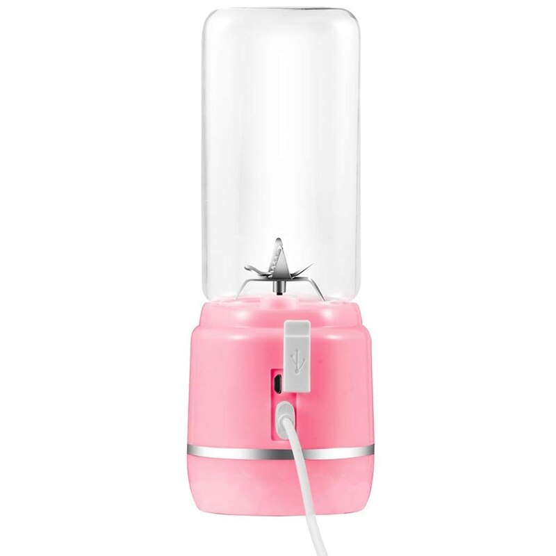 Draagbare Blender, Persoonlijke Blender Voor Shakes En Smoothies Met Een Reizen Deksel, Sap Mixer Voor Thuis, Outdoor: Pink