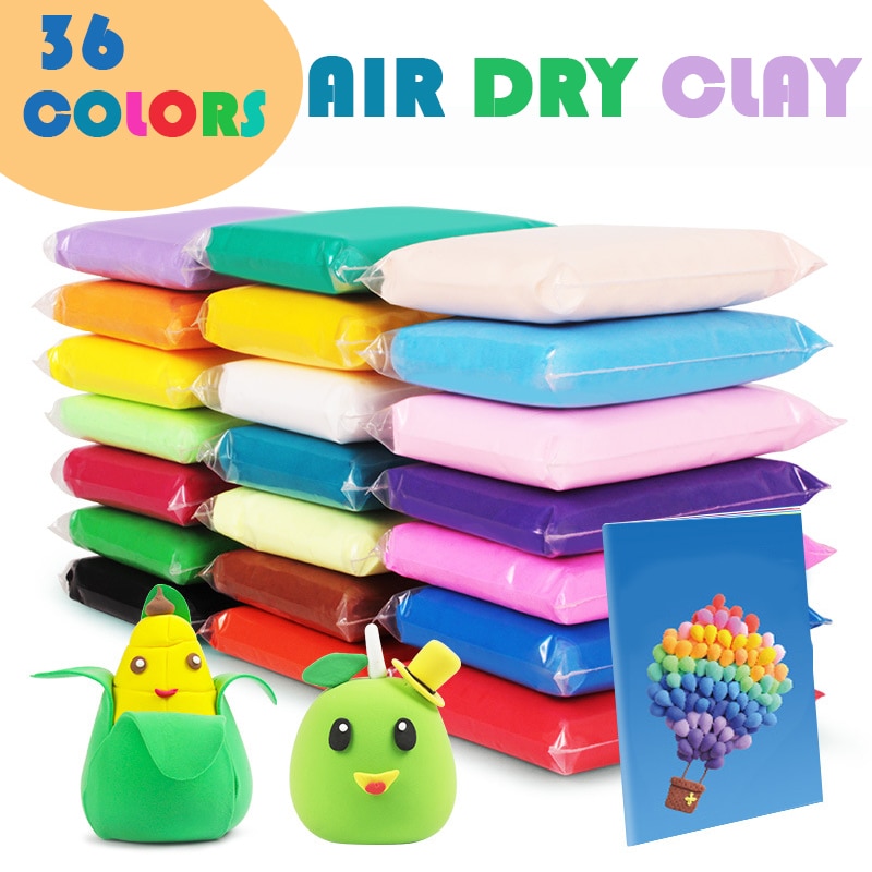 36 Kleuren Pluizige Slime Speelgoed Magic Soft Plasticine Antistress Air Droge Klei Voor Kinderen Educatief Polymeer Klei Playdough Slime Kit