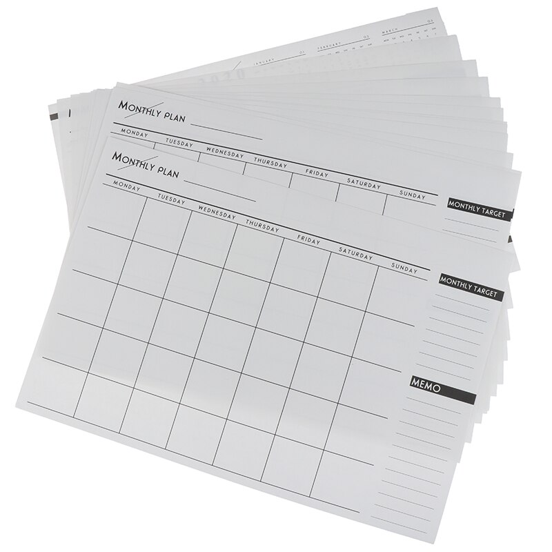 Year Calendar Monthly Planner Personal Agenda Planner Organizer