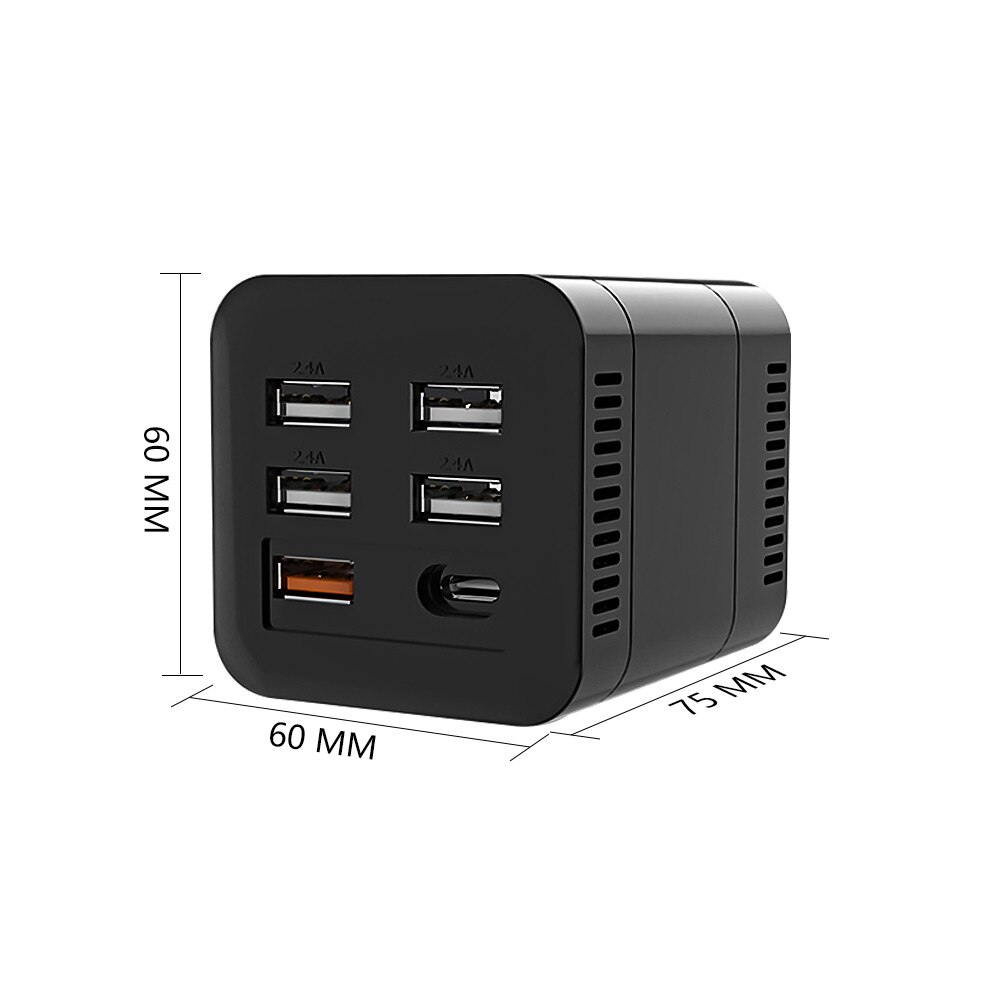 Aoshike 100w omvormer 12 v 220 v spanningstransformator dc naar  ac 12v to 220v stroomomvormer met 4 usb autoladeradapters