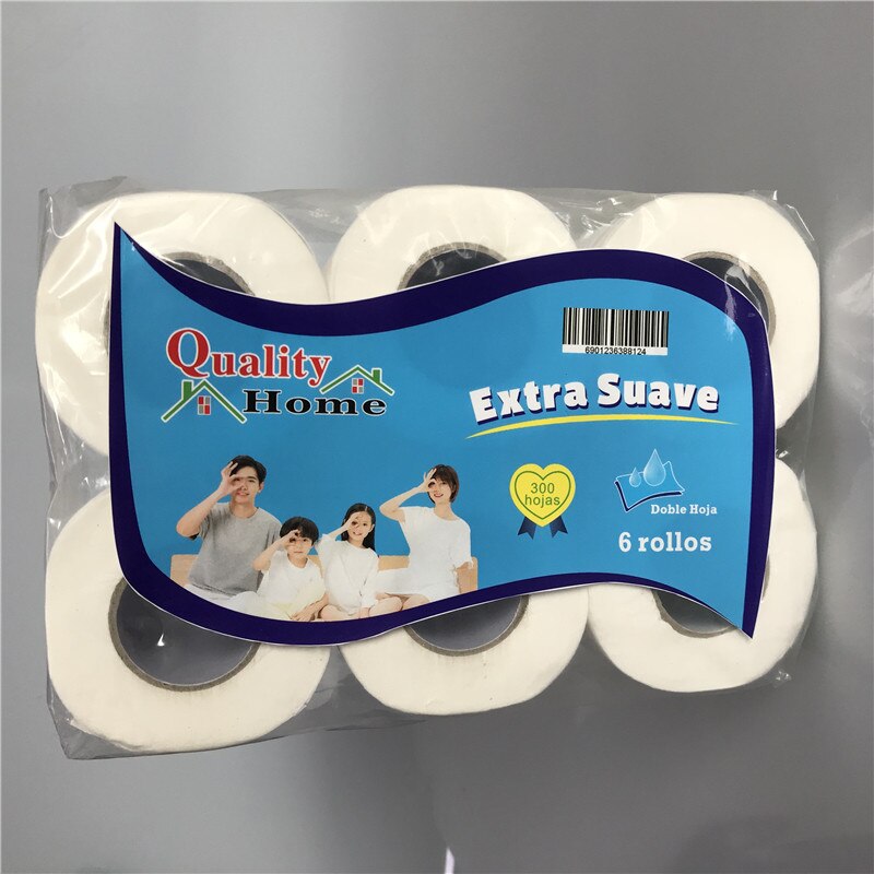 Bath Tissue Cleaning Paper Bathroom Toilet Paper Soft Household Wood Pulp Lint-free Comfortable Sanitary Toilet Paper Tissue