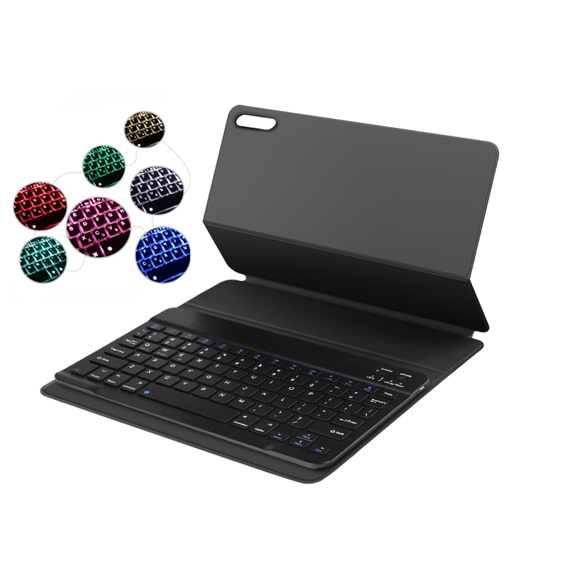 For Huawei MatePad 11 Case DBY-W09/L09 10.95 inch Tablet Magnetic Wireless Bluetooth Keyboard Protective Cover Smart Shell: Backlight Black