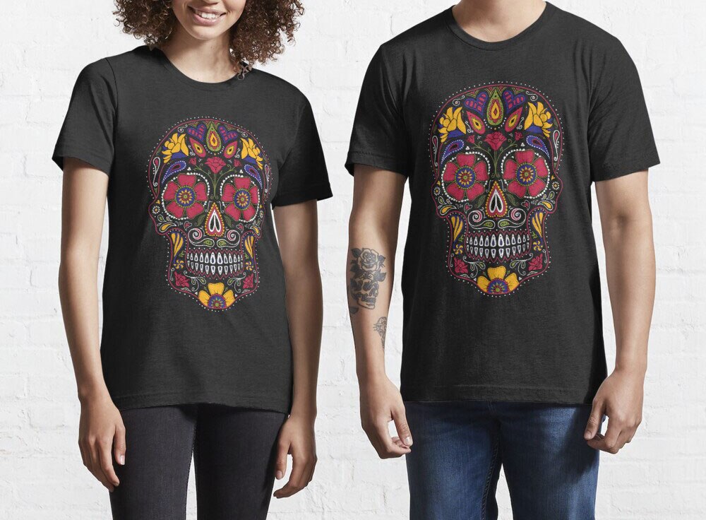 Day of the Dead Sugar Skull Dark Summer 3D Printed T Shirt Men Casual Male tshirt Clown Short Sleeve Funny T Shirts