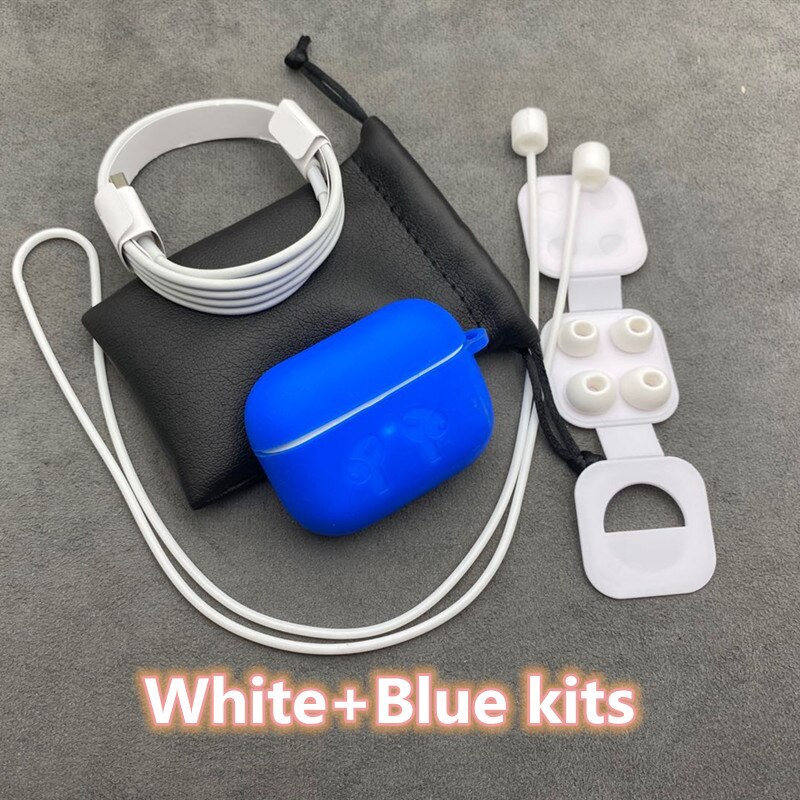 i900000 Max TWS 1:1 Air 3 Wireless Bluetooth Earphones Pressure Sensor Sensor PK H1 chip i900000 i90000Pro i99999 plus: White blue kits