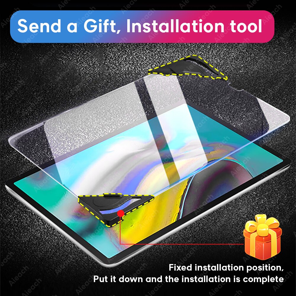 3-Pack Tempered Glass Screen Protector for Samsung Galaxy Tab S Series - 15D Curved Edge