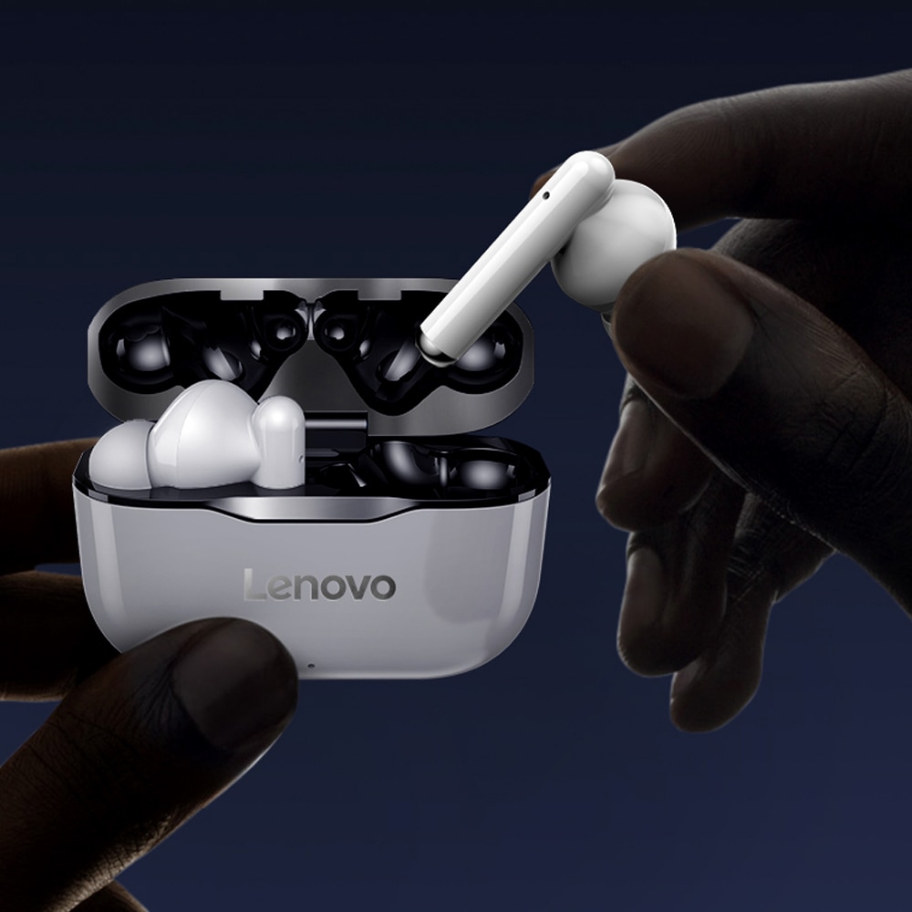 Lenovo LivePods LP1 BT 5.0 casque stéréo écouteurs avec contrôle tactile double hôtes TWS casques avec réduction de bruit pour téléphone
