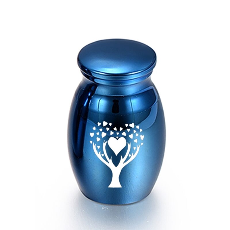 Kleine urnen voor menselijke as, mini-urn voor huisdieren, as van roestvrij staal: Bl -60