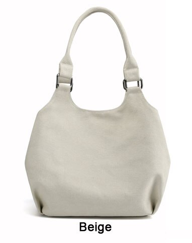 Elegante Delle Signore del Hobo di Spalla Delle Donne Del Sacchetto Della Borsa della Tela di Canapa Top-maniglia Della Borsa del sacchetto del Messaggero Della Borsa Femminile della Tela di canapa del Sacchetto di Crossbody Borsoni: Beige