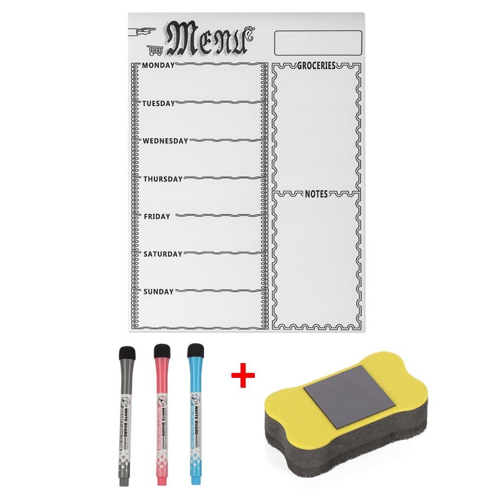 1 set Fridge Calendar, Magnetic Dry Erase Calendar , Monthly Calendar Whiteboard, Desk & Wall & Fridge Calendar/Planner: SET 7
