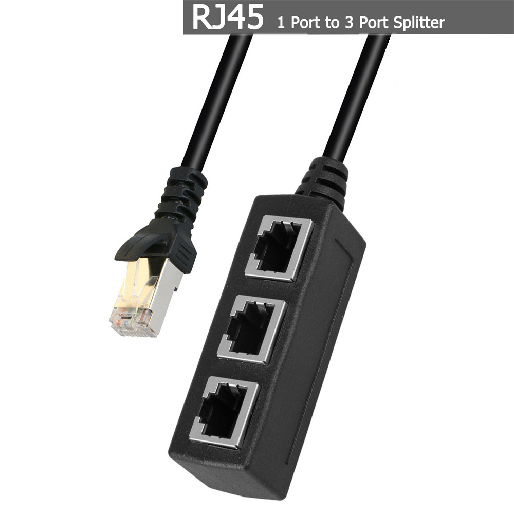 Rj45 ethernet-kabeldelare nätverksadapter cat 7/6/5e ethernet-adapter 8 p 8c nätverksförlängare förlängningskabel för ethernet-kabel