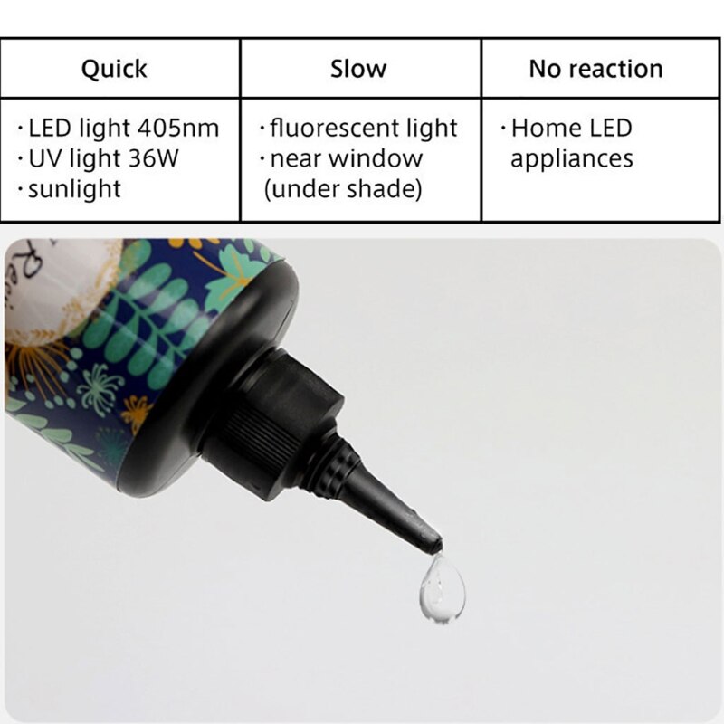 10-100g żywica UV krystalicznie czyste twardy żywica formy klej ultrafioletowe utwardzana żywica światło słoneczne aktywowane biżuteria z żywicy zrobienie rzemieślnictwo