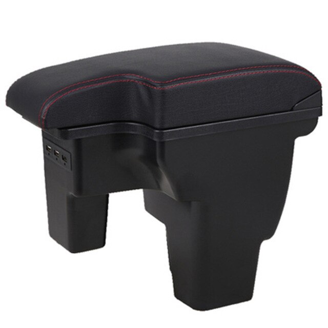 Reposabrazos para Ford 17 FOCUS 3, reposabrazos Interior de coche , recargable: Black red line