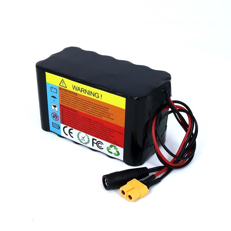 11.1v/12v 20ah 18650 lithium genopladeligt batteri 20000 mah med pcb til broklampe, forstærkere, overvågning + 12.6v oplader