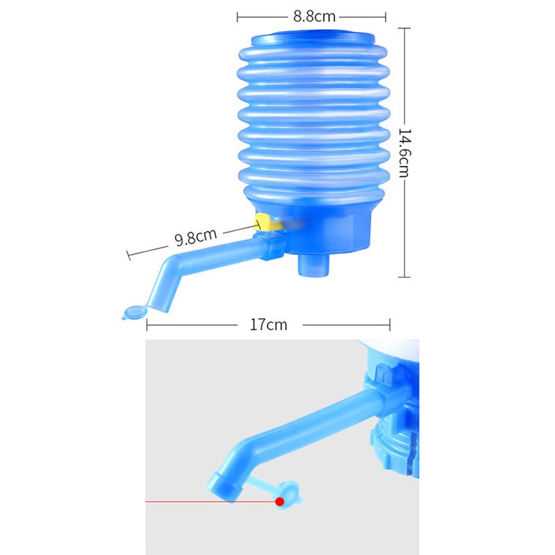 Hand Drinking Water Pump with Hose Extensions Removable Tube Water Dispenser Action Manual Pump Dispenser Durable