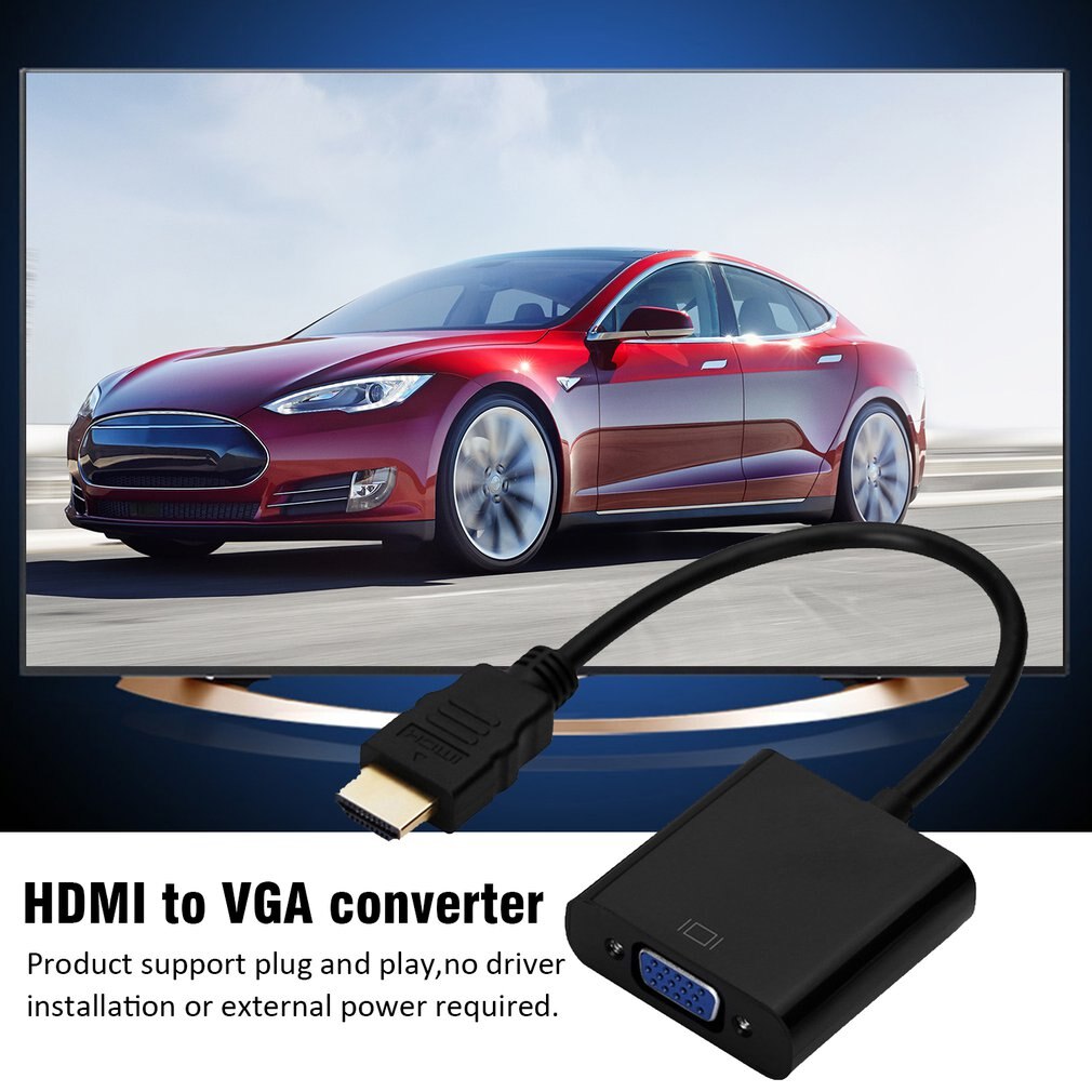 Hdmi Naar Vga Adapter Man-vrouw Converter Voor PS4 1080P HDMI-VGA Adapter Met Video Hdmi Vga Audio Kabel jack Voor Computer Tv