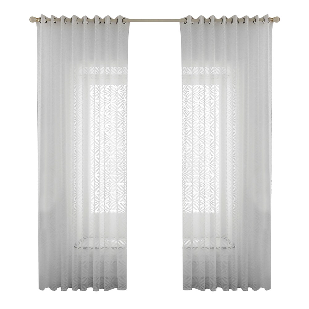 Window Curtain Home Window Decoration White Window Screening Door Curtains Home Room Accessories: 100cmx130cm B