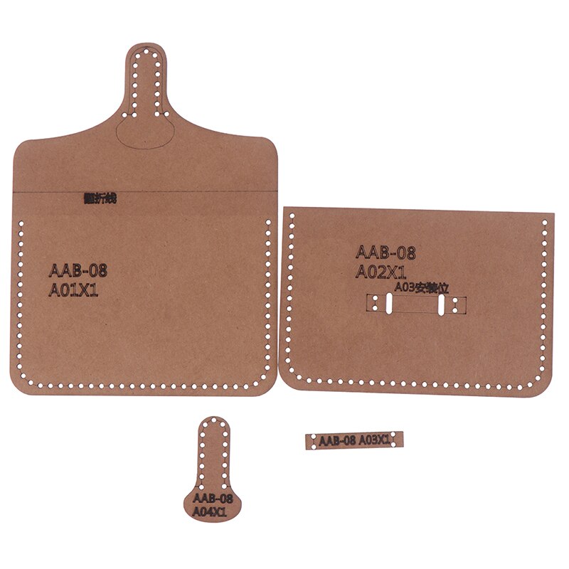 Handgemaakte Handtas Set Hand Stikken DIY Tas Kit Maken Naaien Lederen Craft Tote voor Vrouwen (Num6 Zwart