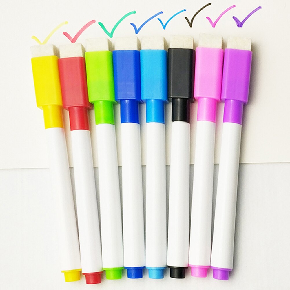 50Pcs Erasable Dry Whiteboard Markers Drawing Pens School Office Stationery