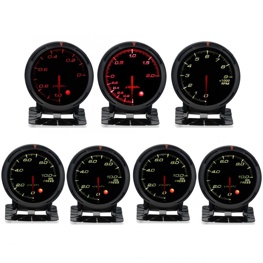 12V Universal Car Modified Racing Colours Meter Accessory High Sensitivity car accessories accesorios automovil