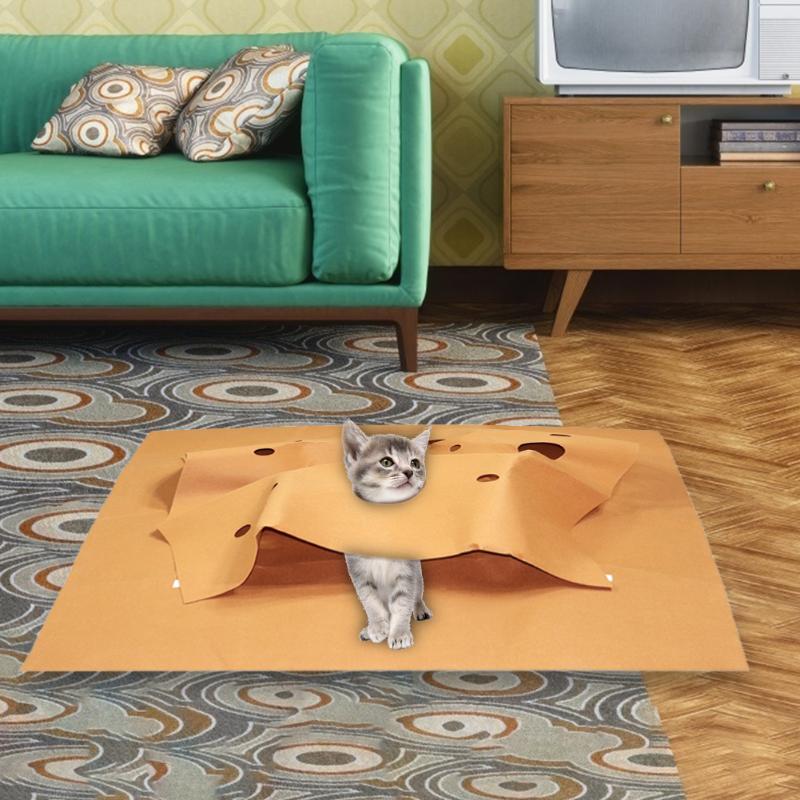 Cojín de entrenamiento de agilidad para gato, manta para morder de gatito, fabricación elaborada, tela de fieltro duradera, Alfombra de juego para mascotas
