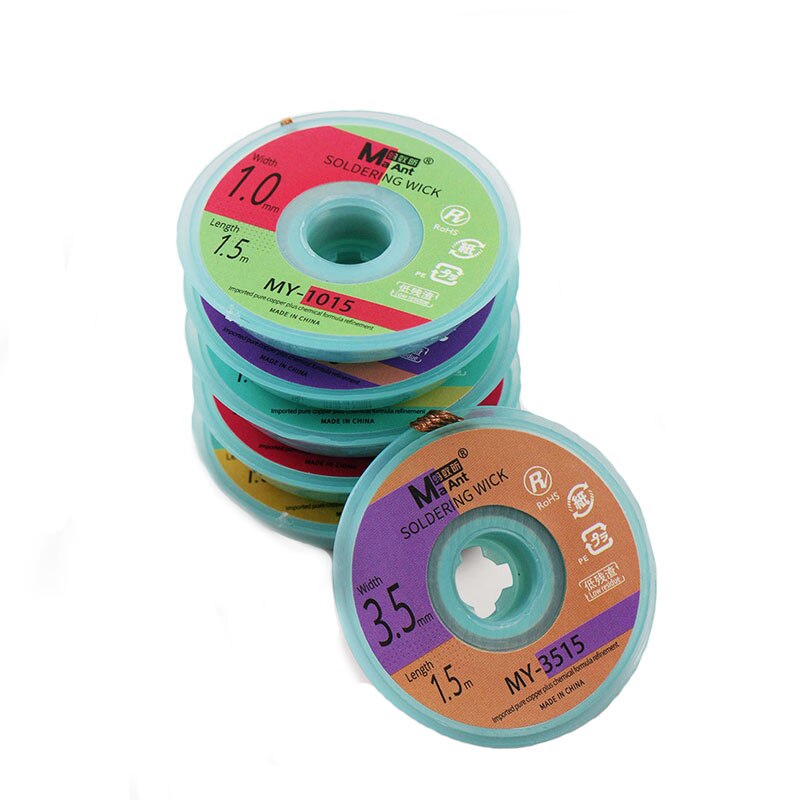 Ma-Ant Pure Copper Wire Plus Chemical Formula Precision Braid Solder Wire With Fast soldering/Low Residue For BGA Solder Repair