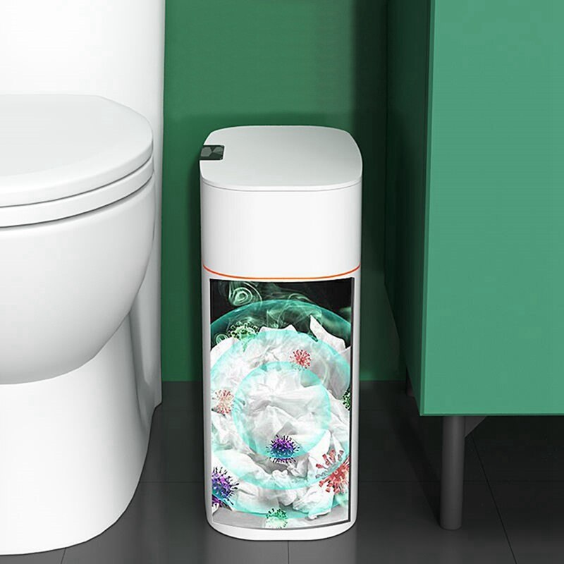 13L Smart Sensor Dustbin Electric Automatic Rubbish Can USB Waterproof Dustbin Home Induction Garbage Bin
