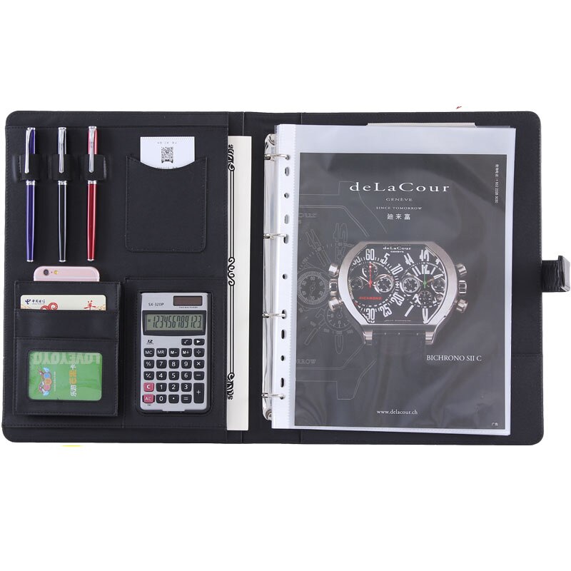 Sac classeur A4, sac de rangement pour fournitures de bureau, sac de rangement de documents, Padfolio1199F
