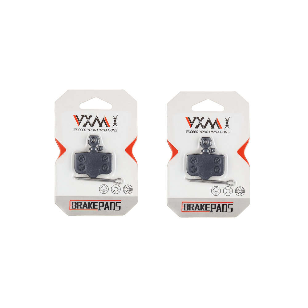 2 pares de pastillas de freno de bicicleta de resina/sinter/cerámica/cobre para AVID Elixir R/CR MAG 1 3 5 7 9, nivel SRAM, VIA GT,XO, XX, DB1 DB3 DB5: Rojo