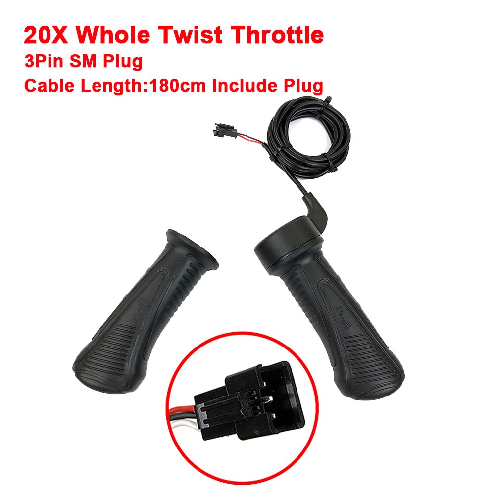 Wuxing FT-21X/130X/108X/20X/76X eBike Thumb/Twist Throttle For Left and Right Hand Accelerator 12V/24V/36V/48V/60V/72V: 20X Twist SM