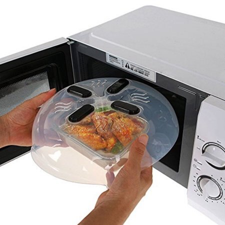 Magnet Splatter Guard Microwave Cover Hover Anti-Sputtering Cover With Steam Vent