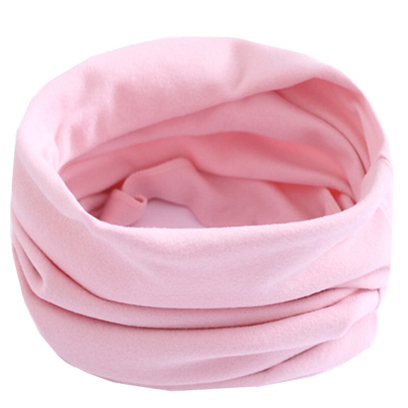 Solid Candy Kleur Baby Sjaal Katoen Ring Sjaal Kinderen Hals Kraag Jongen Kinderen Halsdoek Herfst Winter Meisjes Sjaal: solid pink