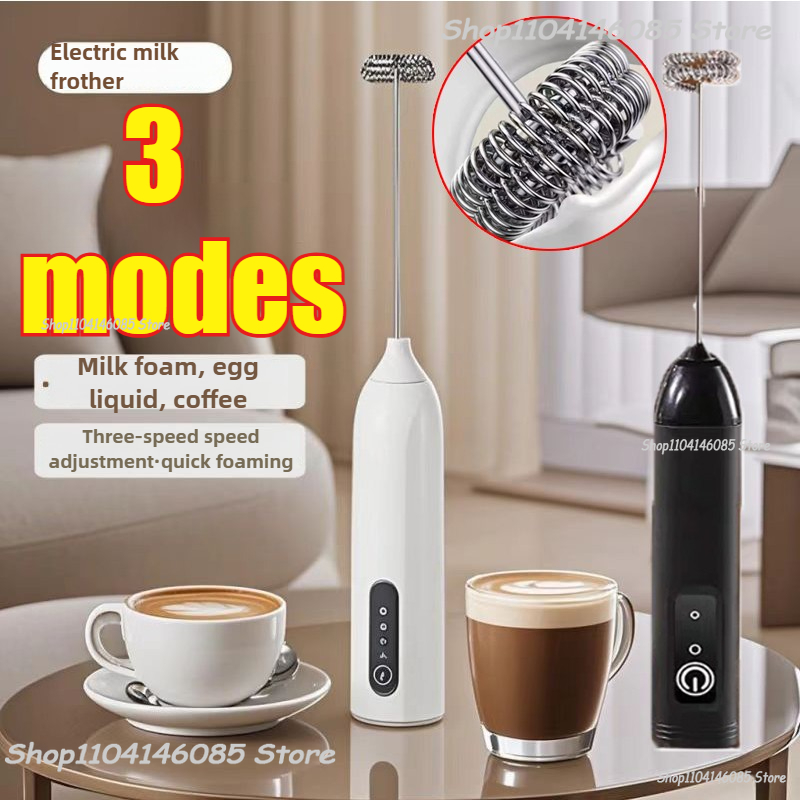Elektryczny spieniacz robić mleka i kawy, ręczny ubijak robić jajek, spieniacz robić piany, elektryczny mikser robić kawy, mini przenośny mikser, narzędzie kuchenne.