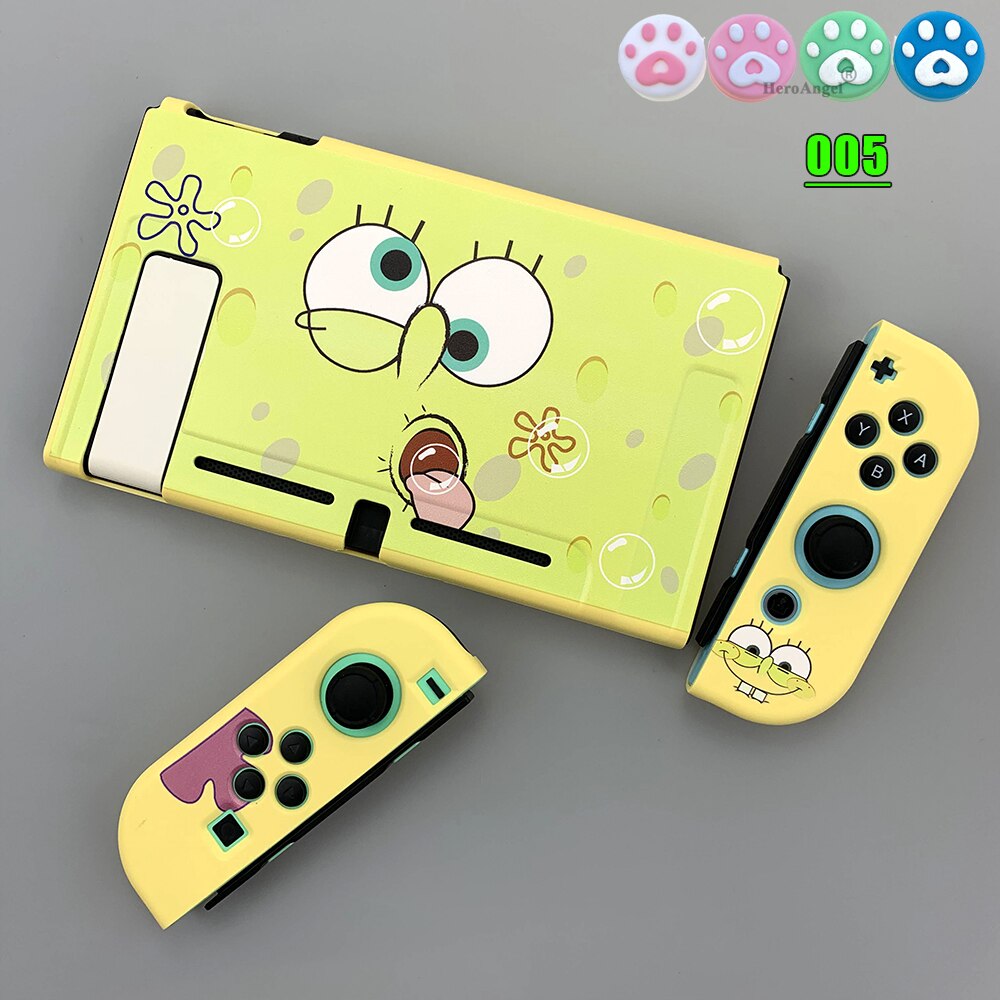 for Nintendo Nintend Switch Case NS NX Console Protective Soft Case Shell for Nintendos Switch Joy Con Colorful Cover: Yellow  005