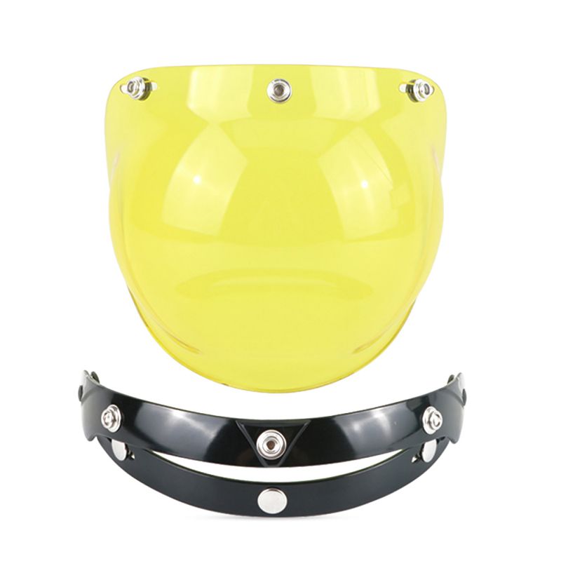 Helmet Bubble Visor Universal Flip up Lens Bubb Face Motorcycle Helmet Visor 8 Color Vintage Helmet Windshield Shield -