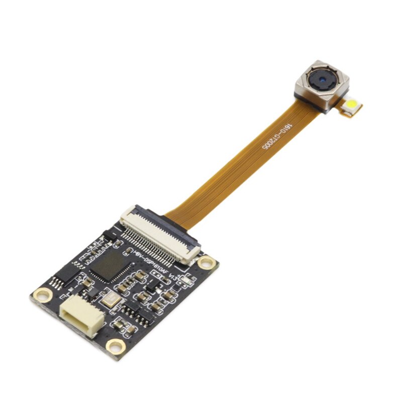 2MP USB Camera Module with Flashlight 60 Degree Wide Angle GT2005 1600X1200 50FPS Free Drive Auto Focus for PC