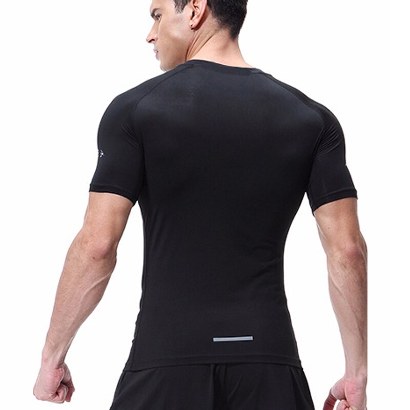 Summer Mens Compression Short Sleeve T Shirt Bodybuilding Fitness Sportswear Men Sport Tops Quick Dry Running Tight Tees