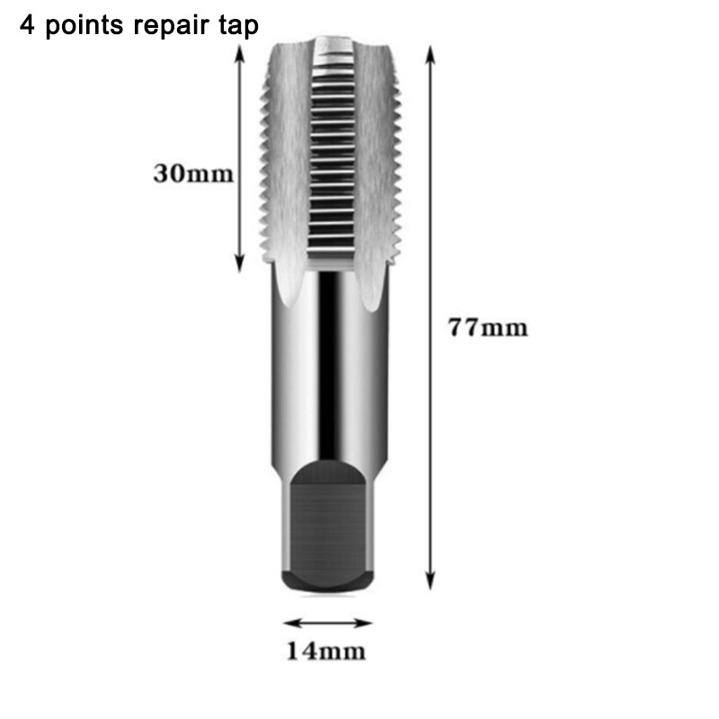 Hardware Double-head Faucet Faucet Valve Screw Extractor Broken Broken Wire Water Pipe Bolt Remover Multi-purpose Household Tool: 4-point tap