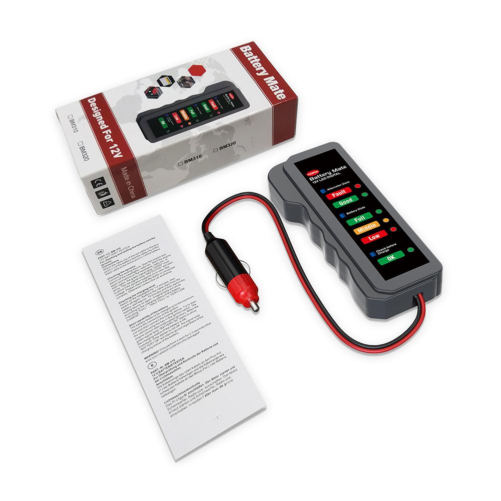 12v universal bilbatteri tester bilindlæsning digital analysator generator diagnostisk værktøj