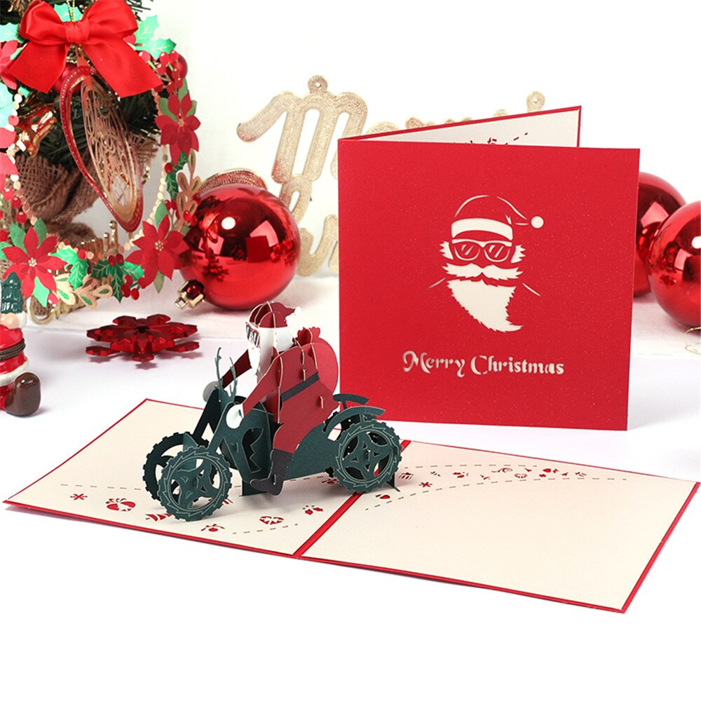 Bricolage détails sur 3d Pop Up carte noël voeux bébé heureux bureau à la main décoration accessoires # p30