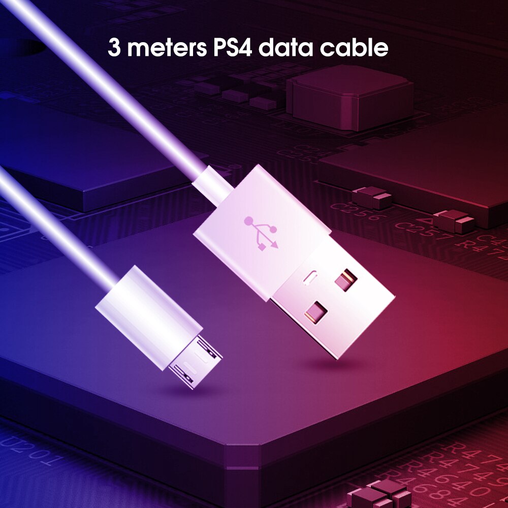 Latest 3M Extra Long Micro USB Charger Cable Play Charging Cord Line For Sony Playstation PS4 4 Xbox One Wireless Controller