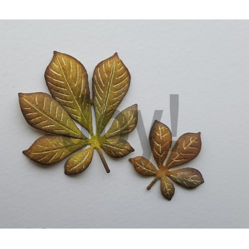 Aliliarts metal skære dør kastanje blade diy scrapbooking fotoalbum dekorative prægning papirkort håndværk dø