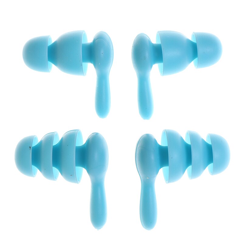 2 paar zachte schuim oordopjes tegen geluid, slaap- en reisgeluid, siliconen oordopjes tegen lawaai: Blauw