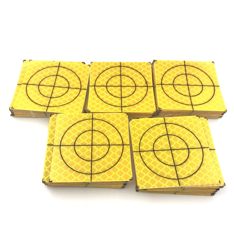 100 buc 40*40mm folii reflectoare toate culorile pentru topcon leica statie totala topografie foaia geografie autocolant reflectorizant