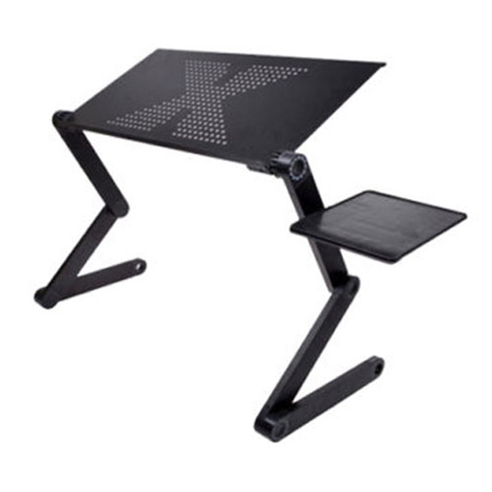 Portable adjustable laptop table for foldable Laptop Desk Computer mesa para notebook Stand Tray For Sofa Bed Black: desk fan