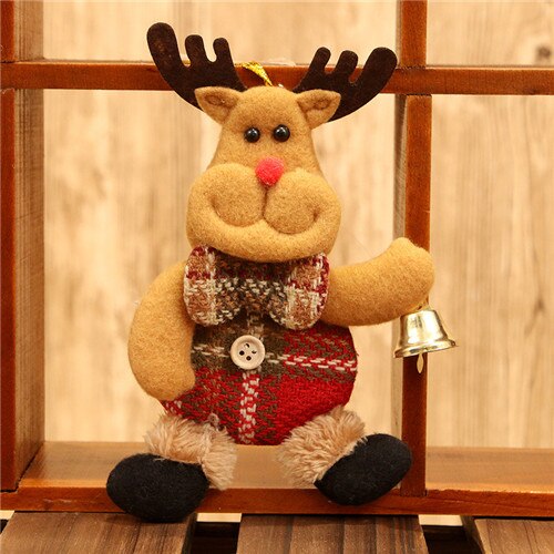 Glædelig jul ornamenter jul vedhæng legetøj uden for juletræ julemanden snemand bjørn til boligindretning børn: Elg 2