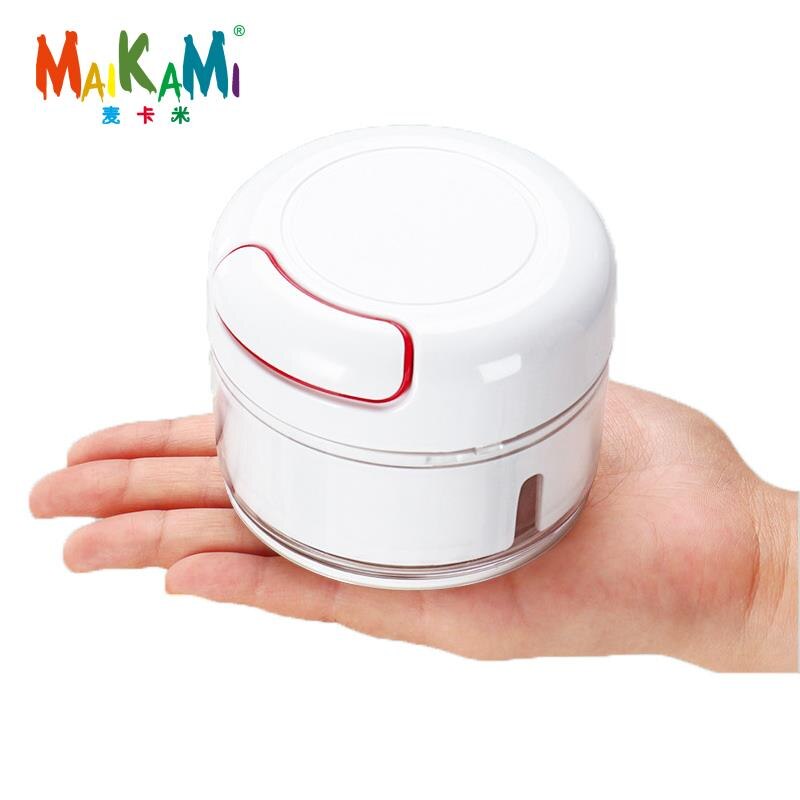 Trække hvidløg/løg hakker knuser presse manuel food cutter processor til frugt grøntsager kød køkken værktøj mini mad hakker